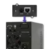 Qoltec 53042 nepertraukiamo maitinimo šaltinis (UPS) Dvigubo keitimo (Online) 1 kVA 800 W 2 AC lizdai