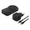 Belkin UltraCharge 25 W Qi2 3 viename lankstoma belaidžio įkrovimo stotis, juoda (WIZ036KQBK)
