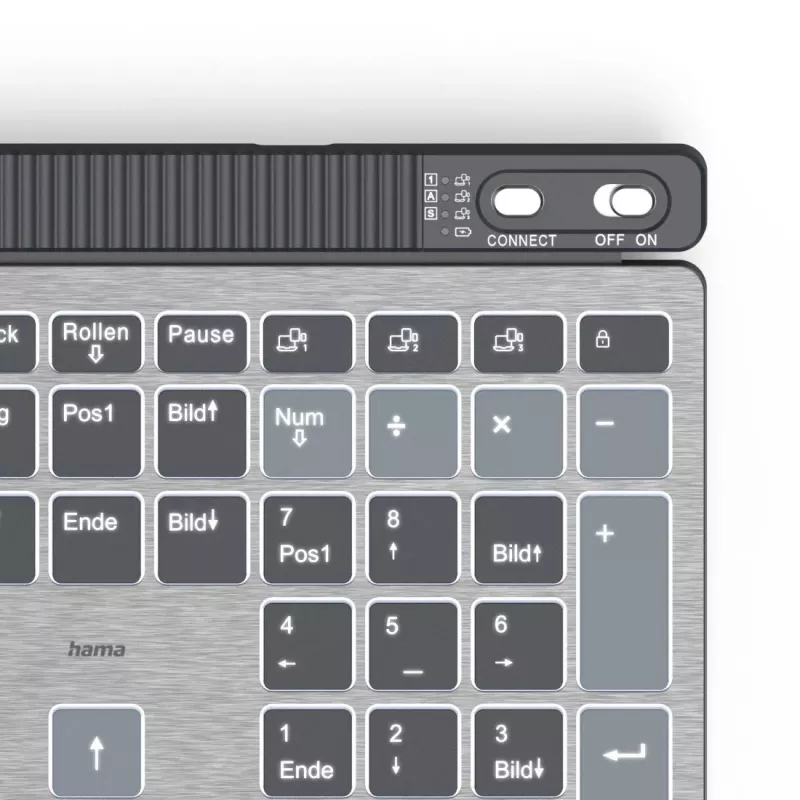 Belaidė klaviatūra WK-750 multi device juoda