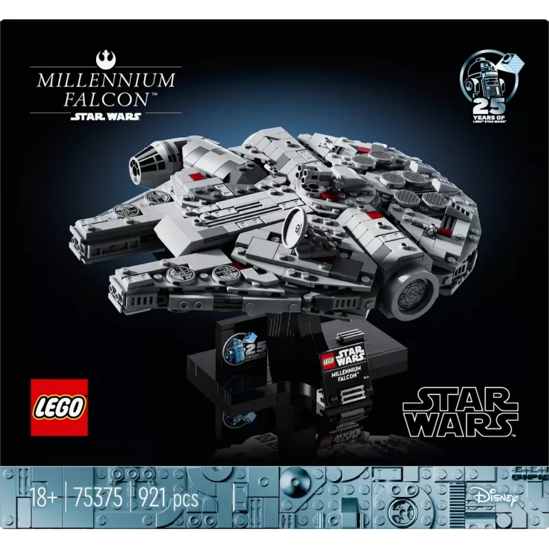 LEGO Star Wars 75375 Millennium Falcon konstruktorius, 921 detalė, 18+, 190×240×130 mm