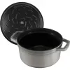 Staub 40509-312-0 puodas 5.25 L apvalus Graphite, pilkas