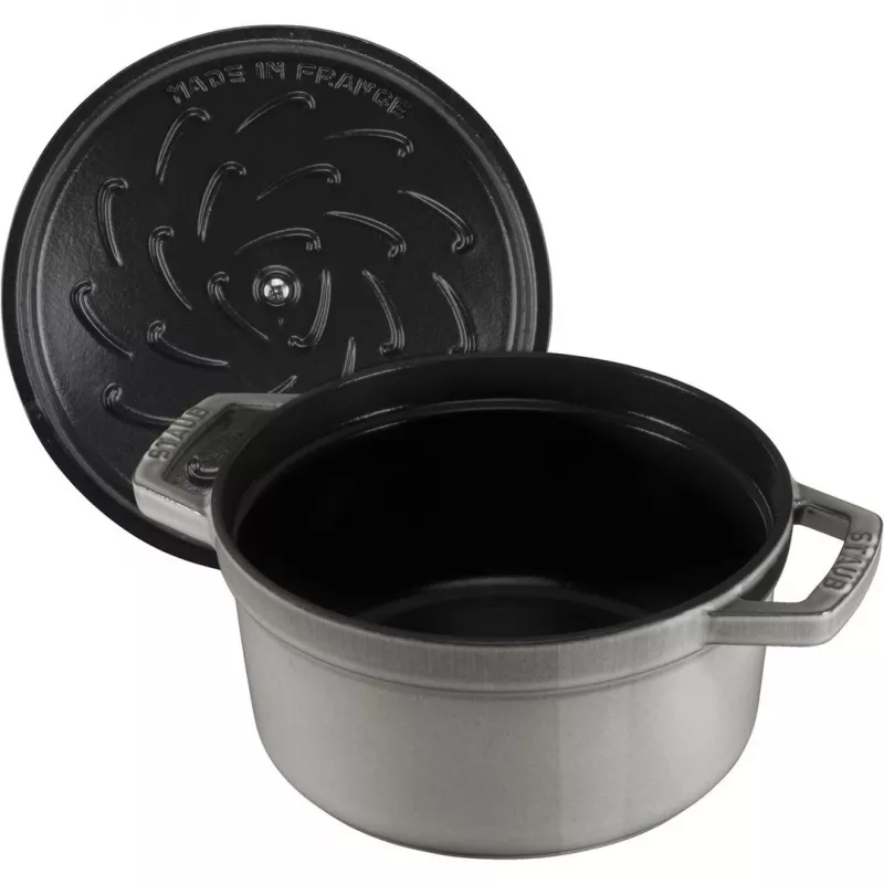 Staub 40509-312-0 puodas 5.25 L apvalus Graphite, pilkas