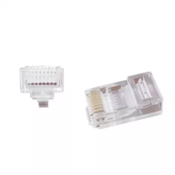 Gembird LC-PTU-01/100 RJ45 8P8C jungtis, skaidri