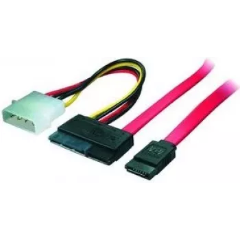 shiverpeaks 0,5 m SATA laidas 22 kontaktų SATA 7 kontaktų + 4 kontaktų Molex juoda - raudona - balta - geltona (BS-78237)