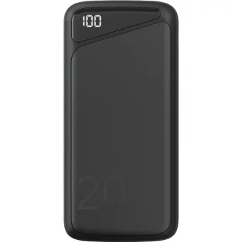 Greito įkrovimo powerbankas 20 000 mAh (juodas, PD, Quick Charge 3.0, Super Charge)