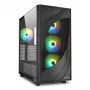 Sharkoon REBEL C80G RGB Midi bokštas Juodas