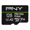 Atminties kortelė microSDXC PNY PRO Elite Prime 128GB + SD adapteris + USB-A kortelių skaitytuvas