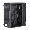 Akyga AK35BK Micro ATX kompiuterio korpusas, Micro ATX / Flex ATX / Mini ITX, 2x USB 2.0, be maitinimo bloko, juodas