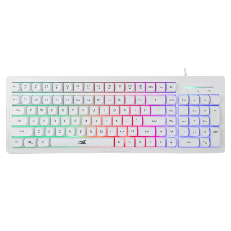 Klaviatūros ir pelės rinkinys Baracuda BGC-012 Orca White