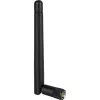 Delock 88339 belaidžio tinklo Wi-Fi 802.11 b/g/n antena, RP-SMA, 2 dBi, visakryptė, kampą reguliuojantis lankstas, juoda