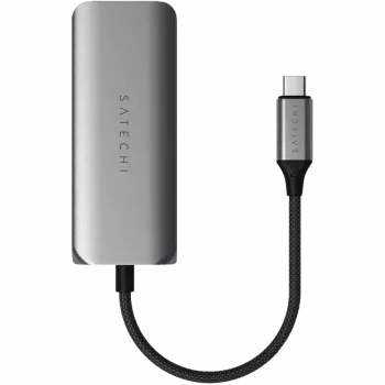 Satechi 4-in-1 dokų stotelė ST-H3C25EM USB-C 3.2 Gen2 pilka