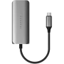 Satechi 4-in-1 dokų stotelė ST-H3C25EM USB-C 3.2 Gen2 pilka