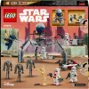 LEGO Star Wars Clone Trooper & Battle Droid Battle Pack – Klonų kareivio ir kovos droido rinkinys su greičio dviračiu, 4 minifigūrėlėmis ir 5 figūrėlėmis