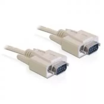 DeLOCK RS-232 serijinis kabelis 5m smėlio spalvos DB-9