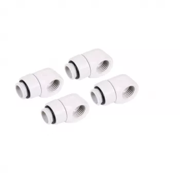 Alphacool 17619 Sukamasis L formos G1/4 jungtis (AG į IG), balta