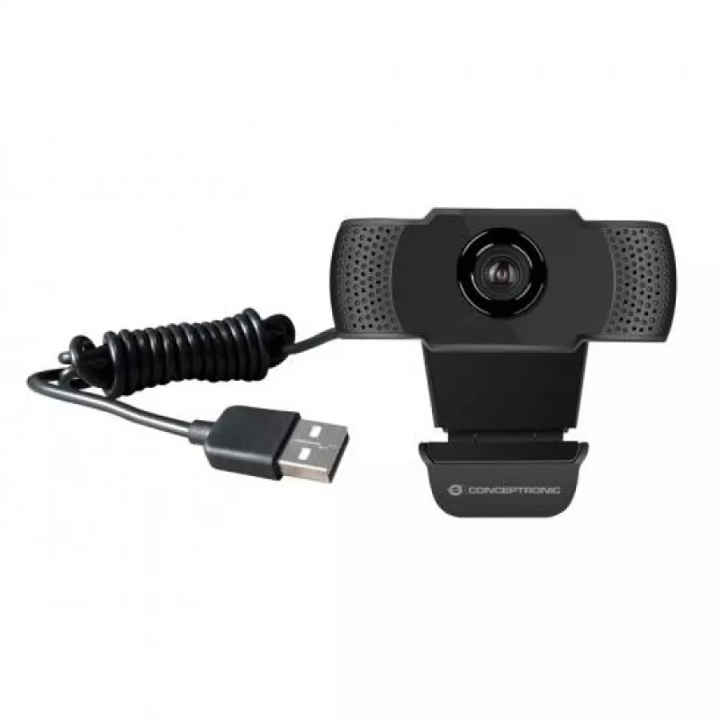 Conceptronic AMDIS 1080P Full HD internetinė kamera su mikrofonu, 2 MP, 1920 x 1080 pikselių, Full HD, 30 kadrų/s, H.264, M-JPEG, YUV, 90°