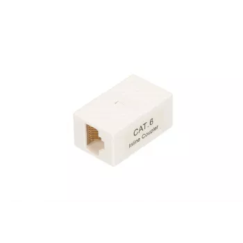 Prijungimo dėžutė Extralink RJ45 CAT6 UTP, plastikinė, balta, 1 vnt.