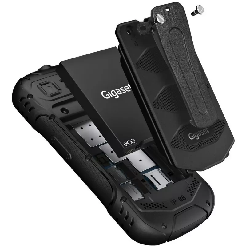 Gigaset GLX 8 Active Duo juodas - mobilusis telefonas - 2500 mAh (L36853-H1223-R101)