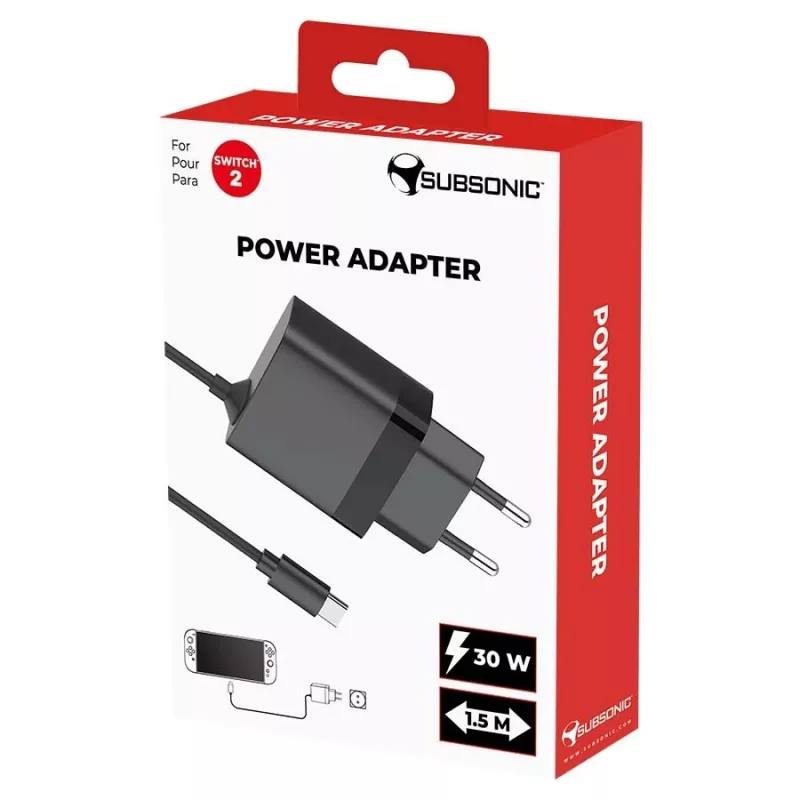 Maitinimo adapteris SUBSONIC SA5713 jungikliui 1/2 15V 2,5A