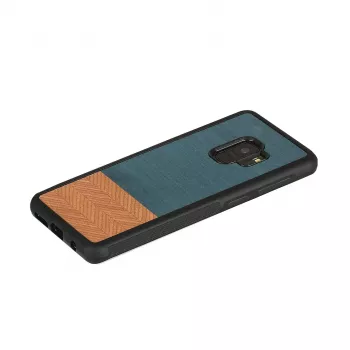Apsauginis dėklas Samsung Galaxy S9, man and wood, denim black