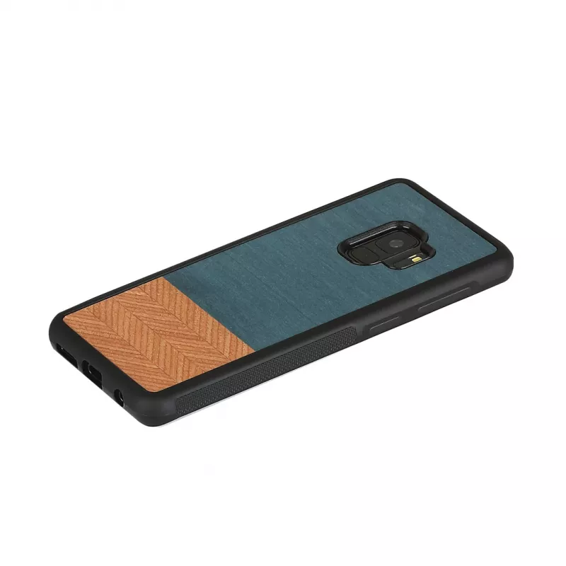 Apsauginis dėklas Samsung Galaxy S9, man and wood, denim black