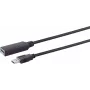 USB laidas S/CONN 13-39075 10 m USB 3.2 Gen 1 Juodas