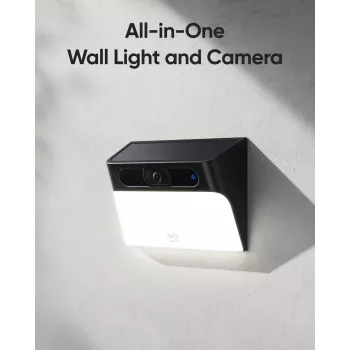 Anker Innovations Eufy Solar Wall Light Cam S120 – tinklo stebėjimo kamera, atspari oro sąlygoms, spalvotas (dienos/nakties) vaizdas