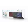 Pilno dydžio laidas klaviatūra su pele Gembird KBS-UML-01 — USB, QWERTY JAV, 104 klavišai, juoda