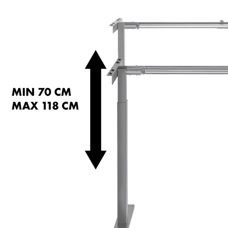 Reguliuojamo aukščio stalas MACLEAN MC-790NG, rankinis, 60 kg, 120 cm