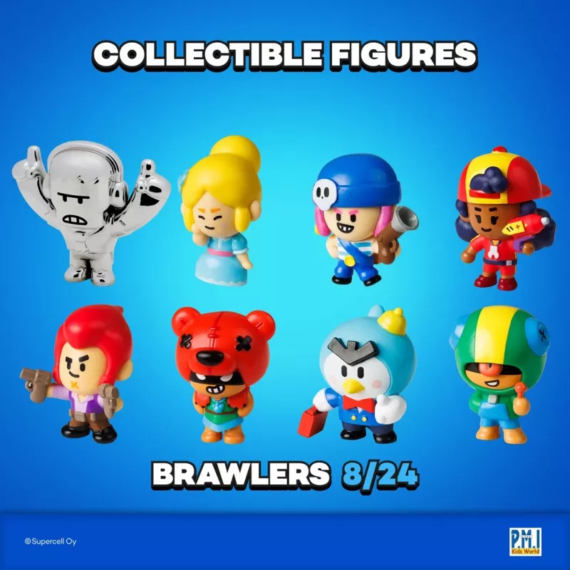 Brawl Stars S1 figūrėlės – 8 vnt. deluxe dėžutė VER.B