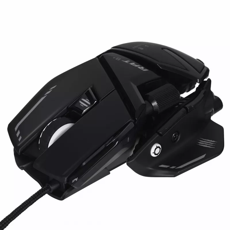 Žaidimų pelė Mad Catz R.A.T. 8+ dešinei rankai, optinė, 16000 DPI, 11 mygtukų, USB Type-A, 145 g