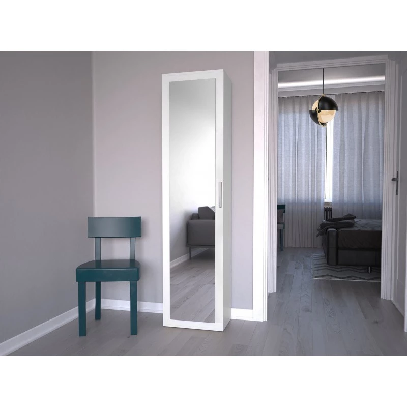 Spintelė Top e shop DUO SZAFKA BIEL – 2 lentynos, 1 durys, balta, 500×350×1800 mm