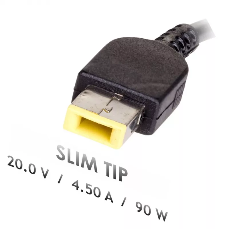Maitinimo adapteris Akyga AK-ND-29 90W 20V 4.5A, skirtas Lenovo nešiojamiesiems kompiuteriams, AC 100–250V, 1,2m laidas, juodas
