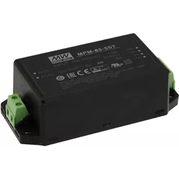 Maitinimo adapteris MEAN WELL MPM-65-24ST 65 W vidaus 24 V juodas, įėjimas 80–264 V, 2xMOPP, EN/UL 60601