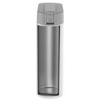 ZWILLING THERMO termosas, kelioninis puodelis, dvigubos sienelės izoliacija, saugus sandarinimas, 450 ml, aukštis: 22,8 cm, baltas
