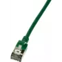 LogiLink Slim U/FTP tinklo kabelis 1,5 m Cat6a U/FTP (STP) žalias (CQ9045S)