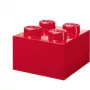 LEGO Plytelė 4 Raudona Skaidri – 4x2 smeigtukų skaidri raudona statybinė plytelė