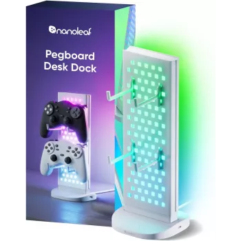 Nanoleaf Pegboard Desk Dock, Baltas | 15 W | RGB