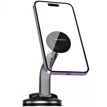 Magnetinis telefono laikiklis Awei X45 montavimui ant priekinio stiklo ir prietaisų skydelio