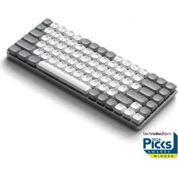 Satechi SM1 Slim mechaninė klaviatūra su foniniu apšvietimu, belaidė Bluetooth, vokiškas išdėstymas, šviesi (ST-KSM1LT-DE)