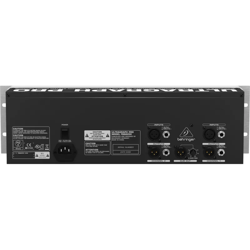 Behringer FBQ6200 garso ekvalaizeris