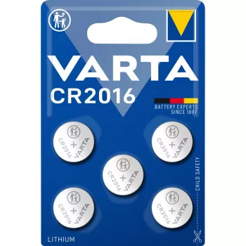 Vienkartinė ličio baterija Varta 6016101415 (5 vnt., 3 V, CR2032)