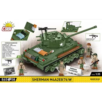 Konstruktorius Sherman M4A2E8, 865 kaladėlių