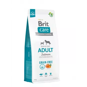 Brit Care Grain-free Adult Medium X-Small 12 kg — Lašiša, 26% baltymų, 15% riebalų