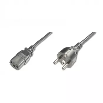 Maitinimo laidas Digitus, CEE 7/7 (F tipo) – C13, M/F, H05VVF3G 0,75 mm², 1,2 m, juodas