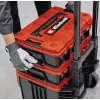 Įrankių dėžė Einhell E-Case Tower, juoda/raudona, polipropilenas, atspari karščiui ir purslams