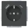 Busch-Jaeger SCHUKO kištukinis lizdas su USB-A+C 20 EUCB2USBAC-885 (2CKA002011A6312)