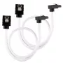 Corsair CC-8900279 Premium SATA kabelis su apvalkalu, kampuotas, 30 cm, baltas, 2 vnt. rinkinys