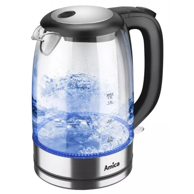 Elektrinis virdulys Amica 1,7 l 2200 W sidabrinis