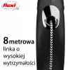 Flexi New CLASSIC 8 m Juodas šuns ištraukiamas pavadėlis